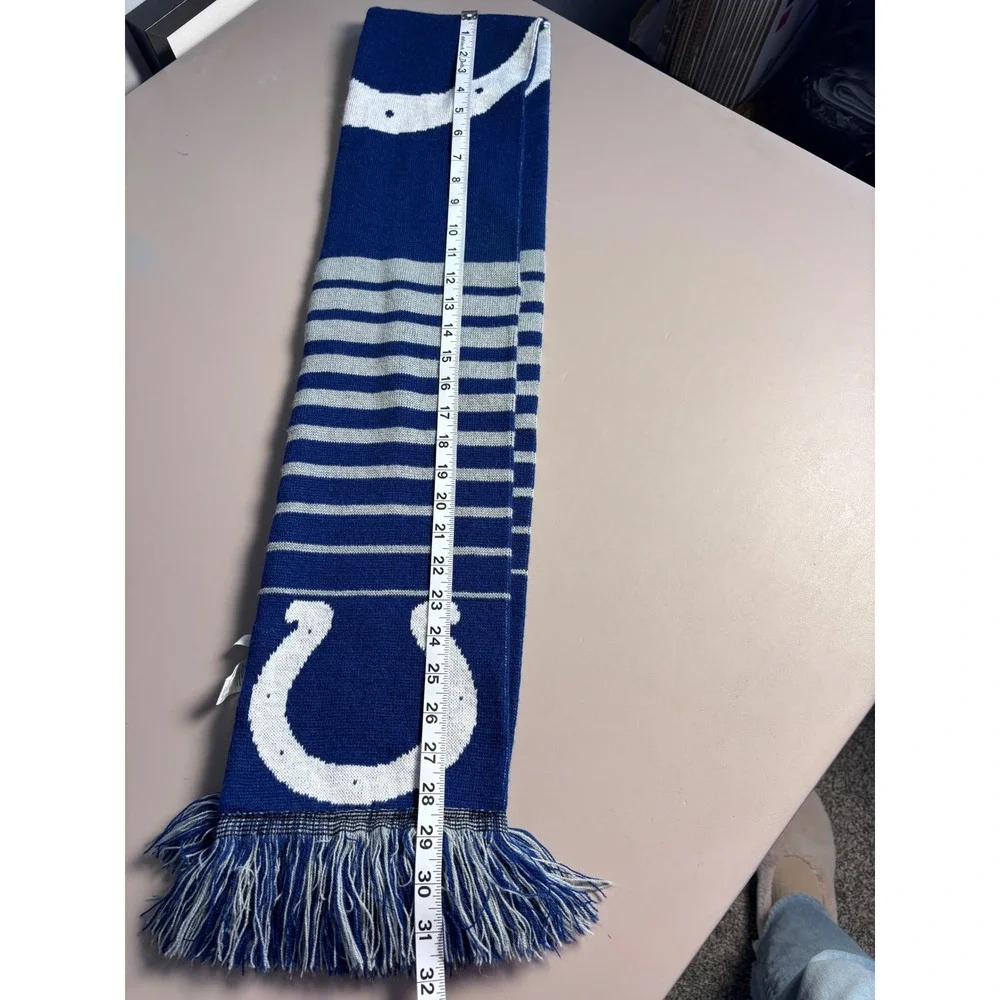Indianapolis Colts Forever‎ Collectibles Knit Scarf Horseshoe Logo Blue White